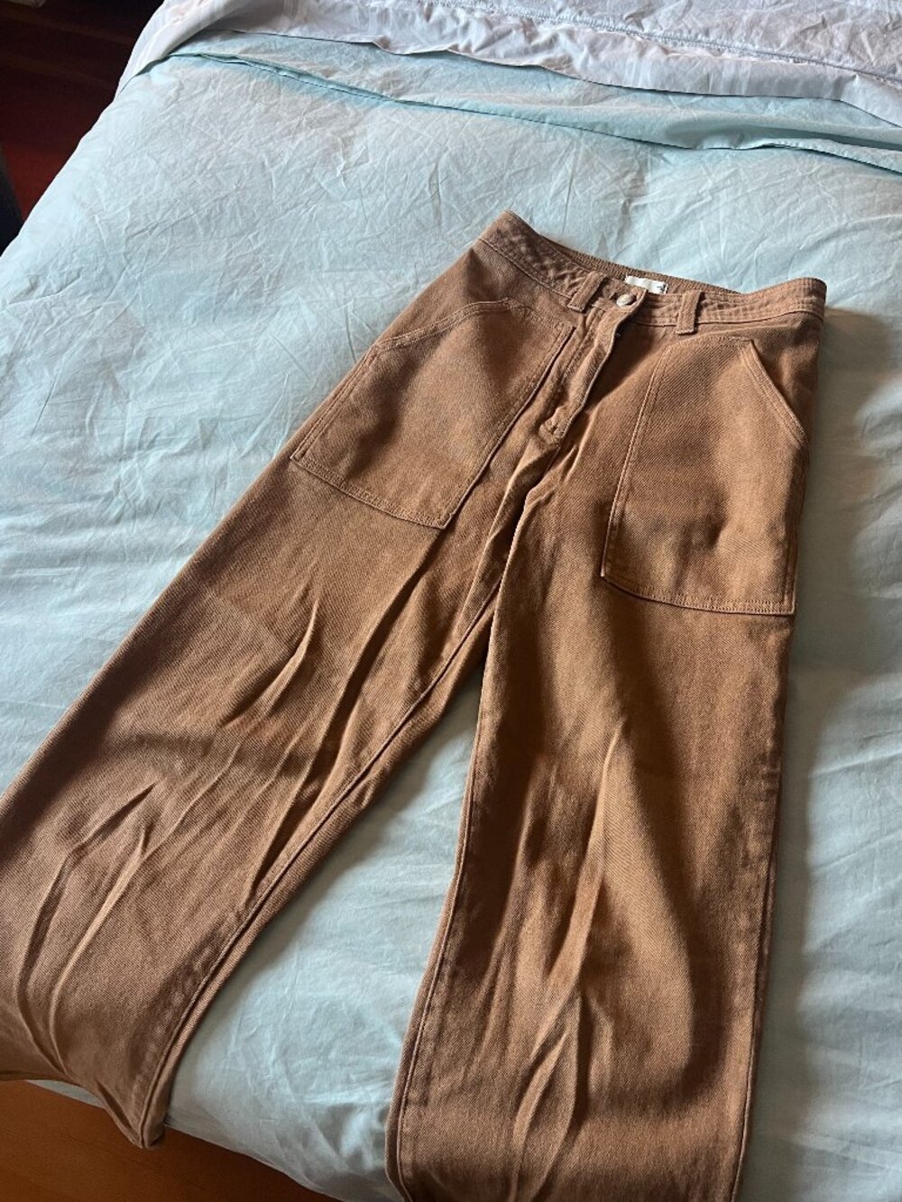 Wilfred Desert/Sand Wide Leg Pants Size 4